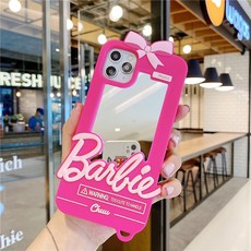 범쓰컴퍼니 아이폰 바비 케이스 미러 레트로 빈티지 폰케이스 아이폰 12 시리즈