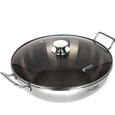 Kitchen-Art 電磁爐適用一品系列不鏽鋼附蓋雙耳湯鍋, 混色, 36cm, 1個