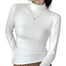 언더샤인 여성 반목폴라 긴팔 티셔츠