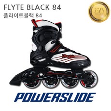 [파워슬라이드] 플라이트 블랙 84/성인용 인라인스케이트 중급자용/휘트니스, 사이즈:EU42/264mm/265