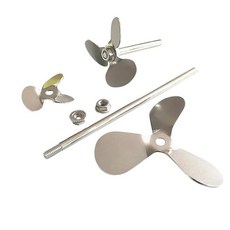 소형교반기 회전 실험실 스테인레스 스틸 3 블레이드 프로펠러 분산로드 너트 포함 DIA40mm 에서 120mm 1 개, 없음, 7)OD 120mm Blade