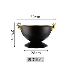 캠핑 아이스 원통형 쿨링 파티 스틸 위스키 얼음 칠링 술얼음통 업소용 led 바스켓 칠러, 녹두 샴페인 화분 블랙, 1개
