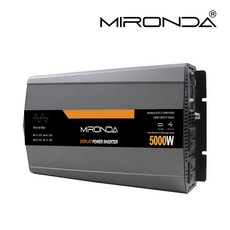 MIRONDA 순수 사인파 차량용 전력 인버터, 캠핑카 용 전압 변환기, 한국 KC 승인, 60Hz 12V / 24V 220V MTS 용량 5000W, 1개