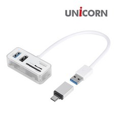 [서진네트웍스] 유니콘 TH-500CR (USB3.0허브/4포트/멀티포트/무전원) [화이트]