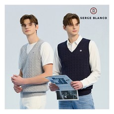 [세르즈블랑코] SERGE BLANCO 24SS 남성 니트베스트 2종