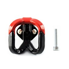 오토바이 가방 후크 수하물 캐리어 홀더 헬멧 행거 더블 클로, 3.Red, 1개