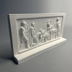 국립박물관굿즈 뮷즈 피규어 조각품 평평한 부조 작품 석고 조각상 장식 장식품 3 차원 인쇄물의 복제품, 1)A