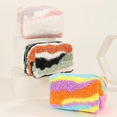 여성용 다채로운 롤온공병 립스틱 가방 봉제 학생 필통 여행 메이크업 브러쉬 보관 정리함