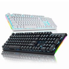 COX CK450 교체축 사이드 RGB 게이밍 기계식 키보드, 블랙/청축, 청축