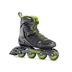  Rollerblade Zetrablade 엘리트 남성용 성인 피트니스 인라인 스케이트 블랙 앤 라임 퍼포먼스 6 