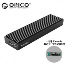 LFY374501오리코본사 M2PV-C3 NVMe M.2케이스+SSD 500GB 포함, 단일색상, 1
