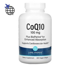 레이크 에비뉴 코큐텐 바이오페린 함유 100mg 365정 CHECKYOU, 1개