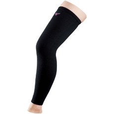 MIZUNO (미즈노) 배구 무릎 보호대 (슈퍼 롱) V2MY802097F 블랙 × 딸기 핑크 F