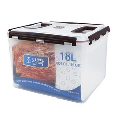 조은락 탱크 투명 핸들 밀폐용기 12~20L 손잡이 김치통 김장통, 1개