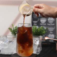홈카페유리컵 아이스커피 내열유리컵, 플리츠하이볼잔 500ml, 2개 플리츠하이볼잔 500ml, 2개