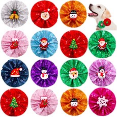 50pcs 크리스마스 애완 동물 용품 강아지 칼라 액세서리 슬라이딩 보우 개 Samll 액세서리를 정리, 한개옵션1, [01] MULTI