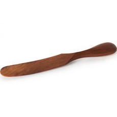 나무공방 티크우드 통원목 버터나이프 잼칼, 0 wood, 4개