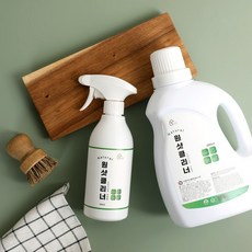 네츄럴홈 원샷클리너 곰팡이물때 주방기름때 화장실변기세정제500ml+2000ml