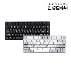 한성컴퓨터 GK888B minicoup 무선키보드, 화이트, 텐키리스