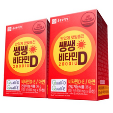 종근당건강 쌩쌩 비타민D 2000IU, 60정, 4개