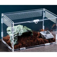 곤충 기르기 채집통 사육통 케이스 사슴벌레 집 전갈, 1개, PC 모델 20x15x10cm, 상세페이지 참고