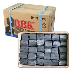 BBK 열탄 7K 바베큐 참숯 5cm, 6.5kg, 1개