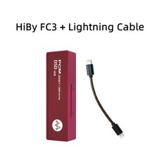 HiBy USB C 타입 DAC 오디오 하이파이 디코딩 안드로이드 iOS 맥 32 384kHz MQA8X 동글, 2.Red 1 Cable 1 - hibyfc6