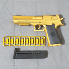 탄피배출 반자동 권총 데저트 이글 Desert Eagle, 골드, 1개