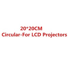 1 쌍 15 15CM 20 20CM 3D 프로젝터 필터 DLP LCD 프로젝터 용 원형 편광판 3D 필터 편광 필터 시트 만들기, 1-1 쌍
