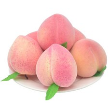HIRAISM 8cm 8 식품 샘플 복숭아 복숭아 과일 과일 가짜 진짜 똑같이, 1개