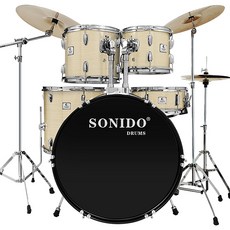 Sonido [풀세트구성] 소니도 Q-star 5기통 드럼세트 색상선택, 우드(NT)5기통