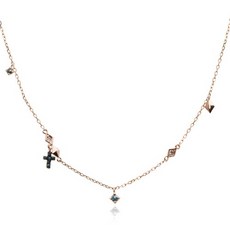 다이아십자가목걸이