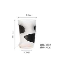 고양이발컵 마니또선물 크리 에이 티브 수제 고양이 발톱 컵 고양이 손 유리 커피 컵 물, 고양이 발 컵 블랙