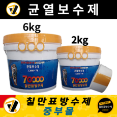 칠만표방수제 CMW-7B 균열보수제 (6kg / 2kg 중량선택) 크랙보수 균열본드 옥상방수 (사은품), 균열보수제 6kg, 부직포 (폭 5cm 2개), 2개