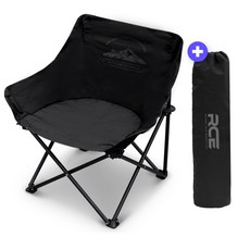 [증정품 제공] 로티캠프 캠핑 의자 이지 와이드 체어 + 가방 증정, 블랙