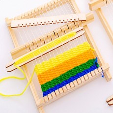 미니 직조틀 위빙틀 집콕 공예 취미 아이템 [Mini Tapestry Weaving Frame Home Small Hobby Item], 1개 - 타피스트리틀