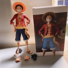 원피스 수제 불 주먹 루피 아산 지 사우론 한, 20 주년 빨간 망토 루피 25cm, 절묘한 색상 상자