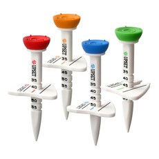 업셋 높이조절 컨트롤 에이밍티 골프티꽂이 4p, 4개, 그린,레드,오렌지,블루 4개, 그린,레드,오렌지,블루