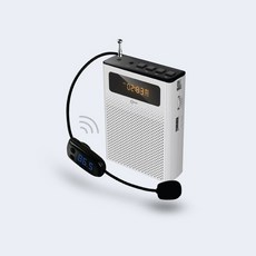 강사용 수업용 무선마이크 가이드용마이크 무선 흰색