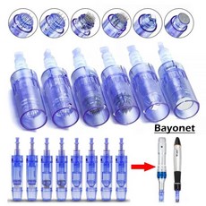 오토 MTS 기계 니들 롤러 5/10Pcs 닥터펜 Ultima A6 교체 펜 Microneedling 키트 카트리지 뷰티 Meso 112527, 10개 니들s_Round Nano