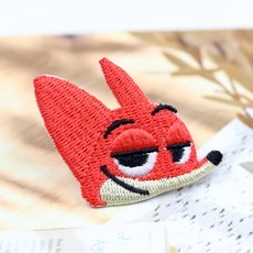 ZOOTOPIA크레이지 동물 성남 여우 NICK닉DIY 자수천 붙이기도 했다 룩장식 토끼 주디 와펜, 닉 프로필