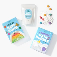 목욕놀이세트 미니배쓰밤+배쓰버블(무향 라벤더향) 총 3종 set, 1세트, 라벤더향+무향