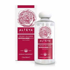 Alteya 유기농 센티폴리아 로즈 워터 500ml - 100% USDA 인증 빅 보틀 정품 순수 로사 플라워 스팀 증류 및 장미 재배자가 직접 판매 Organics 164921, 1개