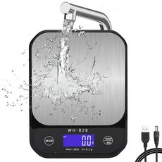 계량전자저울 디지털 방수형 주방저울 5kg/10kg/0.1g 고정밀도 저울가정용 워터프루프, 방수형 WH-B28 5KG~0.1G, 1개