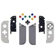 eXtremeRate 스위치 조이콘과 switch 유기el에 대응용 패턴 무늬 핸드헬드 컨트롤러 하우징(D-Pad 버전) 또한 풀세트 버튼 포함(switch와 콘솔 케이스는 포함