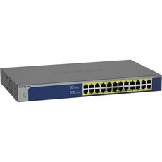 NETGEAR 16 포트 기가비트 이더넷 관리되지 않는 PoE 스위치GS116LP x 76W 업그레이드 가능 데스크톱 Wall Mount 또는 Rackmount 및 제한된 수명 보, 24 port 24xPoE+ 300W, 1개