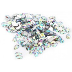 Rhinestone de costura 200 unids Forma de gota hermosa Resina Flatback Rhinestone de costura con a