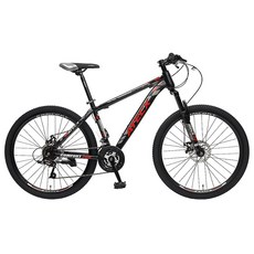 트라젠 시마노 21단 유압식 디스크브레이크 알루미늄 MTB 자전거 미조립 TM2700D, 블랙레드