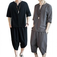 남자생활한복반바지