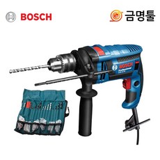 보쉬 GSB16RE 진동드릴 750W 악세사리100pcs포함 콘크리트 철재작업 보쉬전기드릴